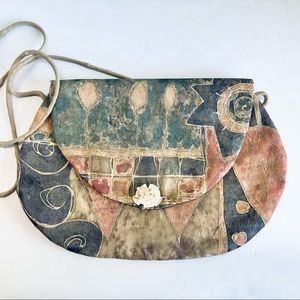 Handmade Larger Crossbody Boho Hip Bag/Purse, New, Shoulder Bag, 11 1/4”x 7 1/2”